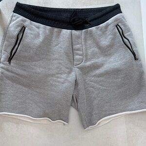 James Perse Gray and Black Athletic Shorts
